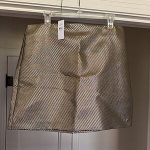 LOFT Shimmering gold mini Pencil Skirt